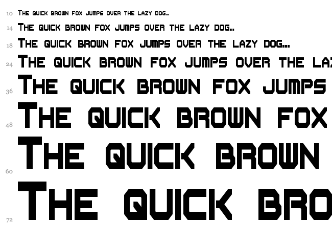 Flipbash font waterfall